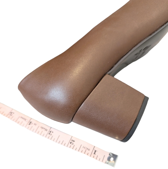 Ahimsa Vegan Bianca Cognac Brown Pumps Heels EUR 39 US 8 - Picture 8 of 15